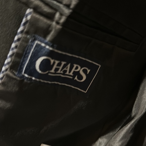 Chaps boys formal Black blazer jacket, 10 REG, two button, two flap pockets - Picture 2 of 7